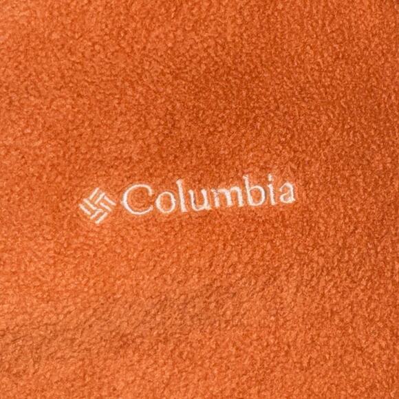 Columbia Women’s Fleece Jacket Size M Peach Orange Full Zip Soft Warm Layer - Picture 4 of 11